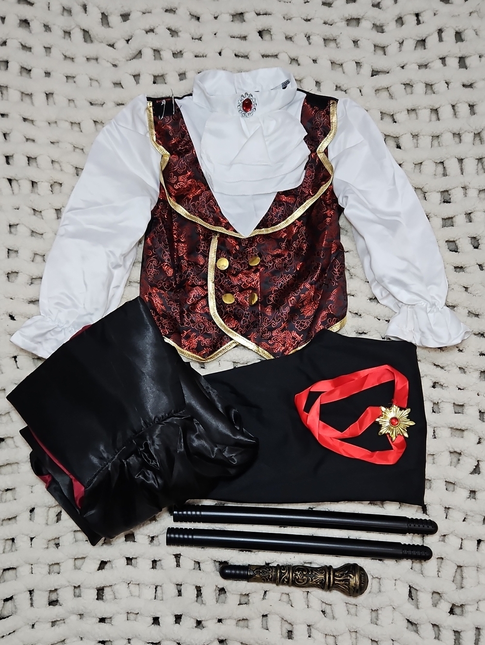 Vampire Costume for Kids - Classic Gothic Outfit New Small 5-7 Years Halloween